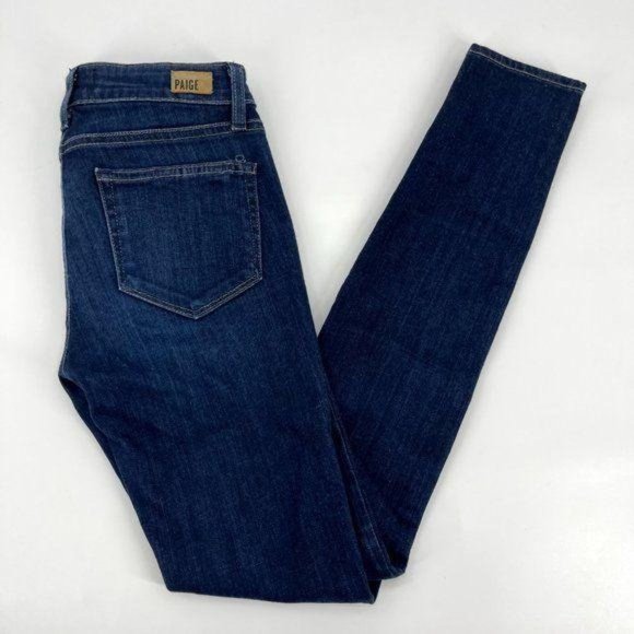 Paige Edgemont High Rise Zipper Skinny Moto Jean - Picture 8 of 9